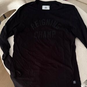 Reigning Champ Black Long Sleeve Tee